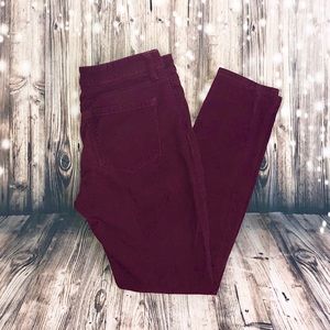 Ann Taylor Loft maroon corduroy pants size 26